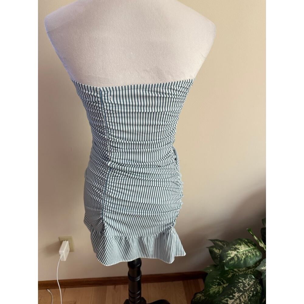 EDIKTED Gaia Stripe Ruched Strapless Dress - Picture 6 of 6